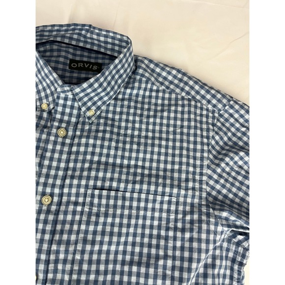 Orvis Heritage Gingham Short Sleeve Button Up Shirt - Mens Large - Picture 1 of 8